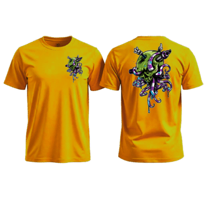 Angry Skull Anime cotton  printed Tshirt