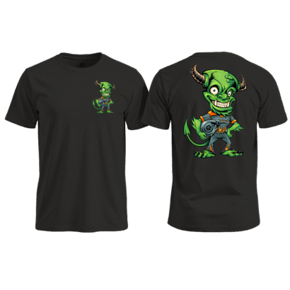 Green Demon cotton printed Tshirt