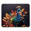 stylish peacock colored mouse pad - Image 2