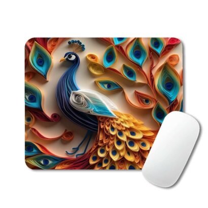 Beautiful peacock mouse pad
