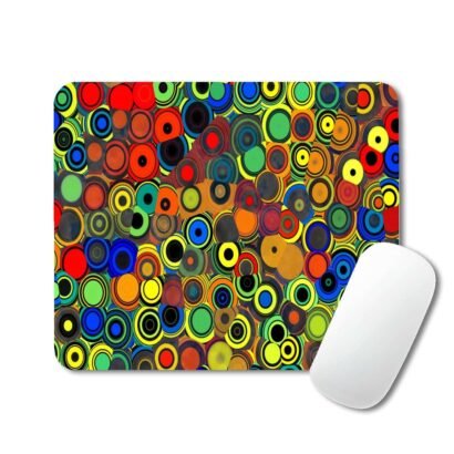 rounded colors structure mouse pad