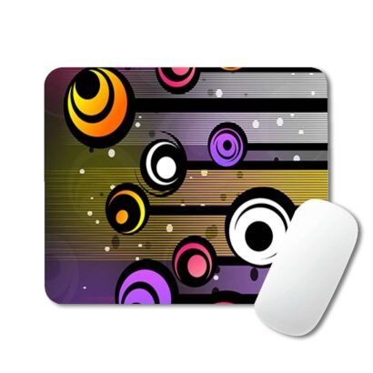 Abstract rounded balls design mouse pad