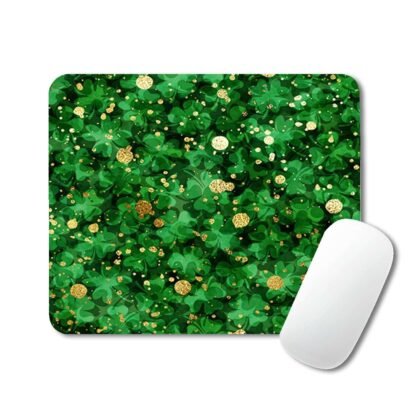 Pure green leaves mouse pad