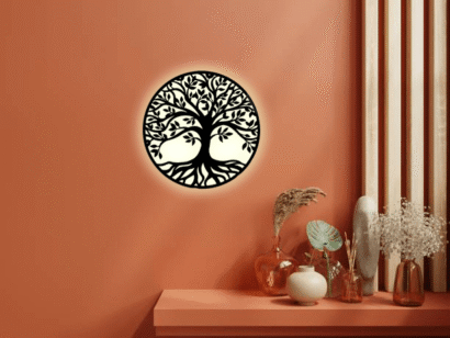 Tree root Design LED Light Wall Decor